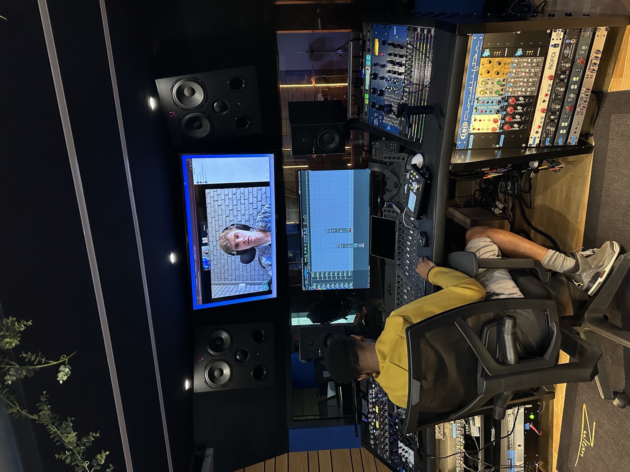Iconic Media remote session in Studio B