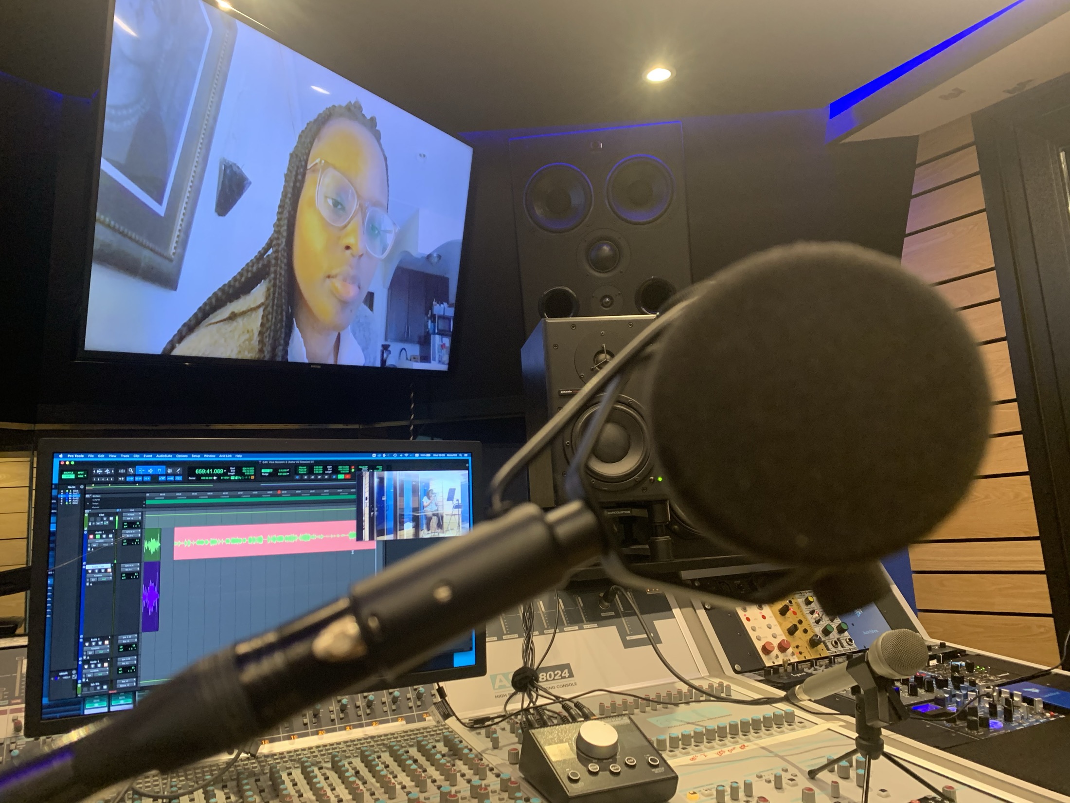 Remote voice session over Source-Connect